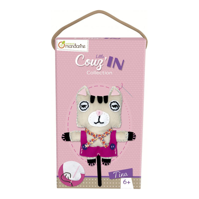 Kit Iniciación Costura Infantil del Muñeco Tina el Gato Little Couz IN de Avenue Mandarine