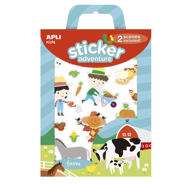 Sticker Adventure Granja Apli Kids