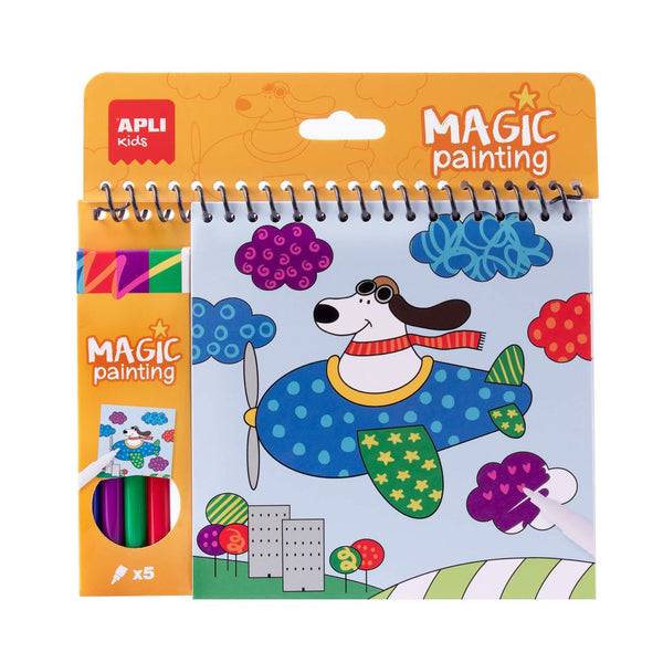 Bloc Magic Painting con Rotuladores Apli Kids