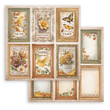 Set 10 Papeles Scrap Golden Harmony 20,3x20,3 Stamperia (7)