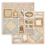 Set 10 Papeles Scrap Golden Harmony 20,3x20,3 Stamperia (8)