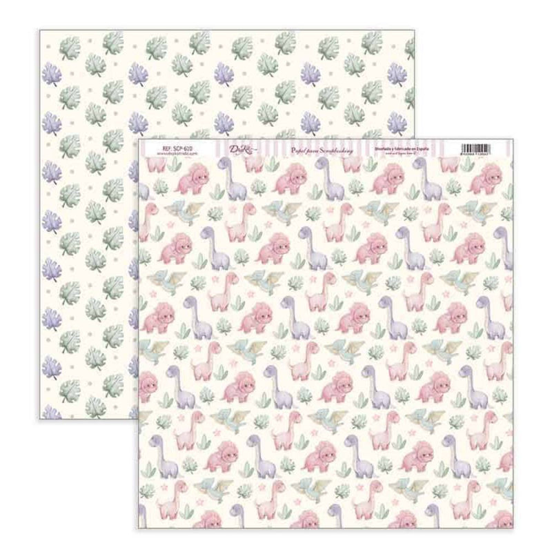 Set Papeles Scrap 30x30 Puro Amor Niña Dayka (11)