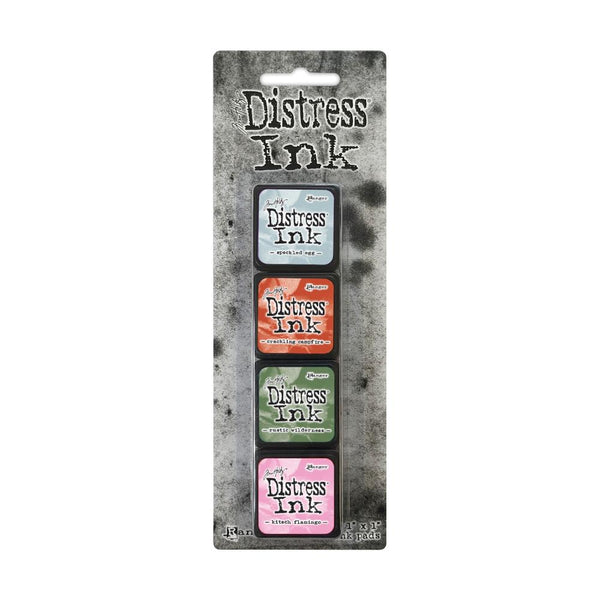 Set 4 Mini Tintas Distress Ink 16 Tim Holtz