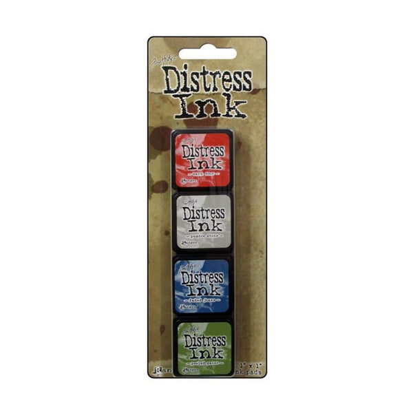 Set 4 Mini Tintas Distress Ink 5 Tim Holtz