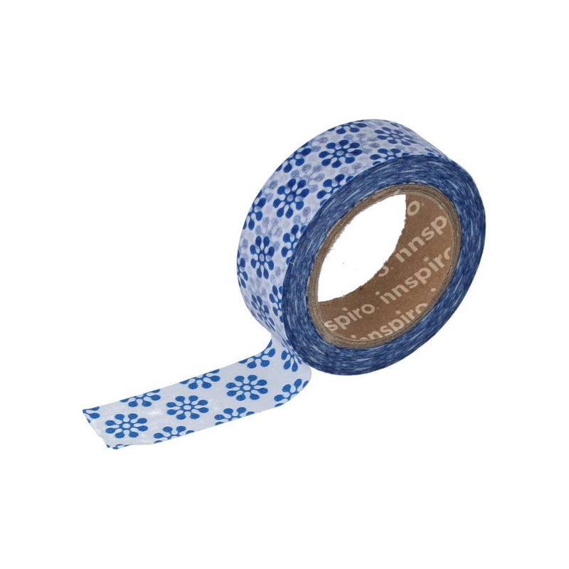 Washi Flores Azul Serie Ultramar