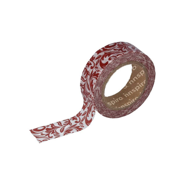 Washi Arabescos Rojo Serie Floral