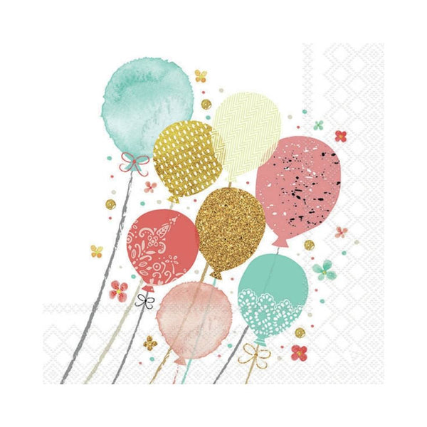 Pack 20 Servilletas 33x33cm Fiesta de Globos Ambiente Europe