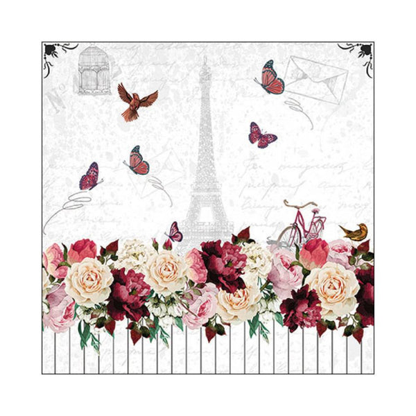 Pack 20 Servilletas 33x33cm París Romántico Ambiente Europe