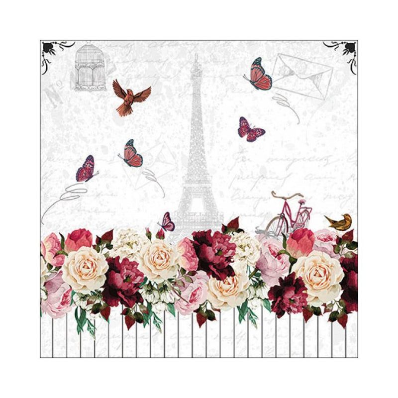 Pack 20 Servilletas 33x33cm París Romántico Ambiente Europe