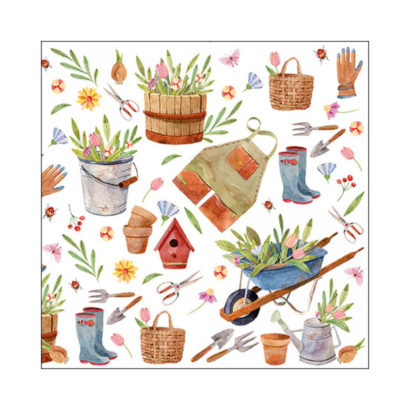 Pack 20 Servilletas 33x33cm Jardinería Ambiente Europe