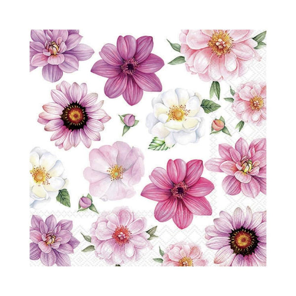 Pack 20 Servilletas 33x33cm Flores de Verano Ambiente Europe