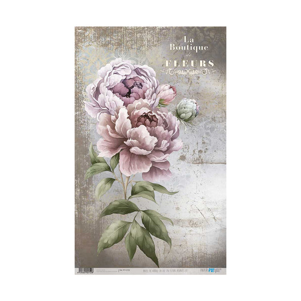 Papel Arroz 54x33 30g La Vie En Fleurs Peonies III