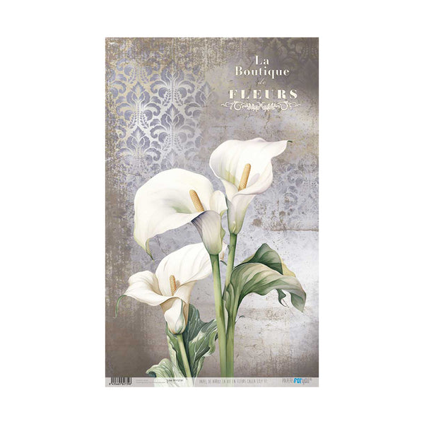 Papel Arroz 54x33 30g La Vie En Fleurs Calla Lily III