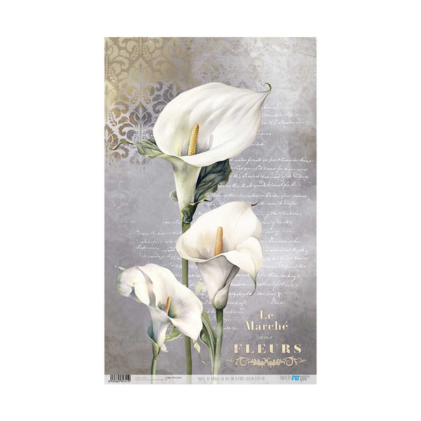 Papel Arroz 54x33 30g La Vie En Fleurs Calla Lily IV