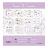 Set 12 Papeles Scrap 30x30 Sueños de Comunión Niña Morena Papers For You (1)