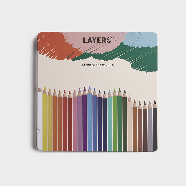 pack 24 lápices de colores creatividad infantil niños layers of