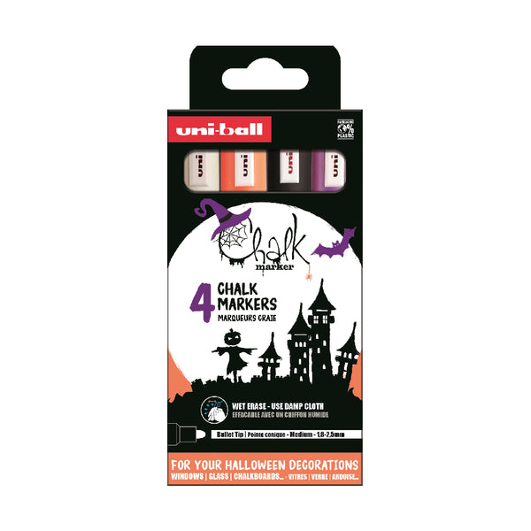 Set 4 Rotuladores Halloween Uni-Ball Pin