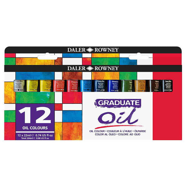 Set Óleos 12x22ml Colores básicos Daler Rowney.