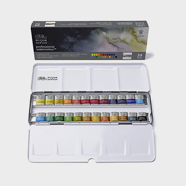 Caja Profesional 24 Acuarelas Winsor & Newton