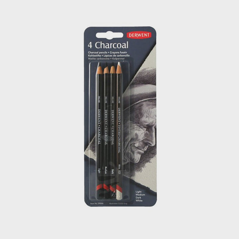 Set 4 Lápices Carboncillo Derwent