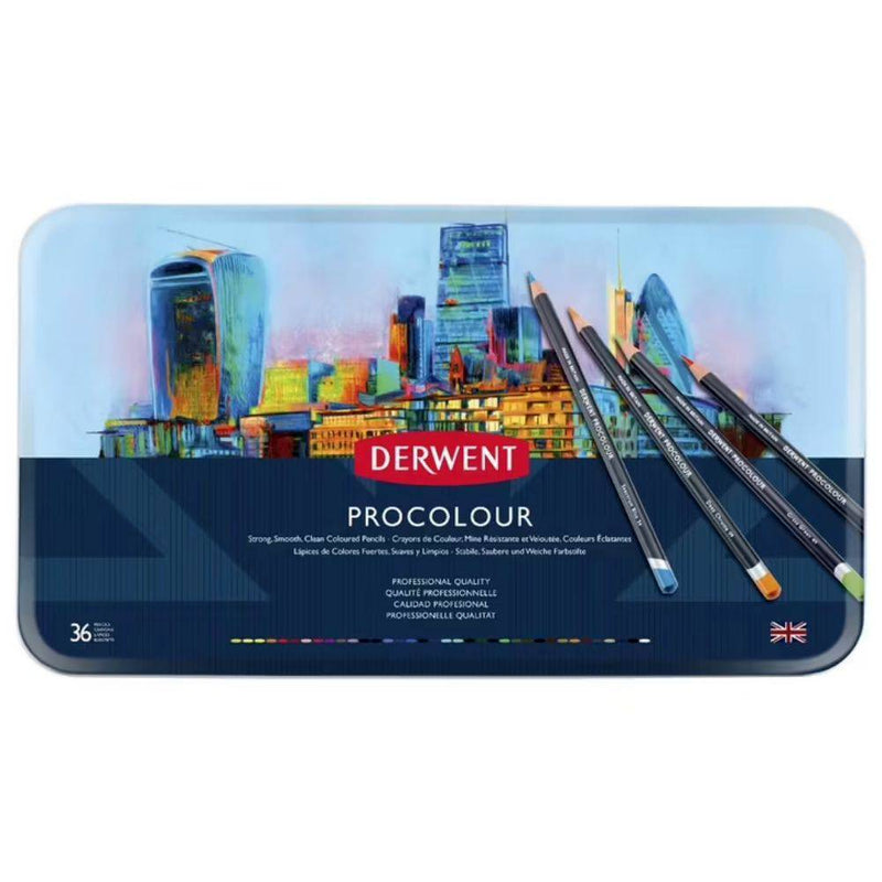 Caja Metal 36 Lápices Procolour Derwent