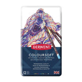 Caja Metal 12 Lápices Coloursoft Derwent