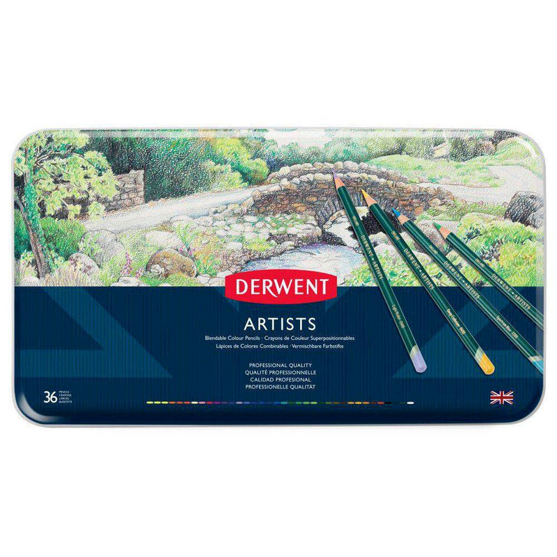 Caja Metal 72 Lápices Artists Derwent