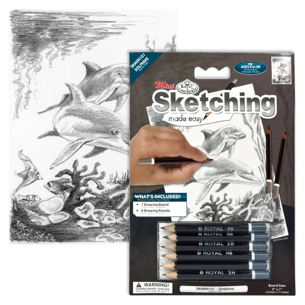 Set Mini Sketching Made Easy Delfines Royal & Langnickel