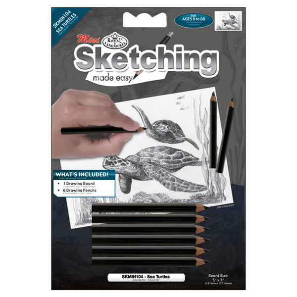 Set Mini Sketching Made Easy Tortugas Royal & Langnickel