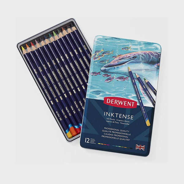 Caja Metal 12 Lápices Inktense Derwent