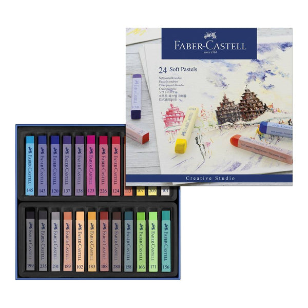 Caja 24 Pasteles Suaves Goldfaber Faber Castell