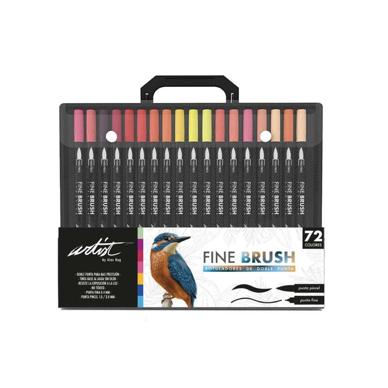 Set 72 Rotuladores Fine Brush Alex bog