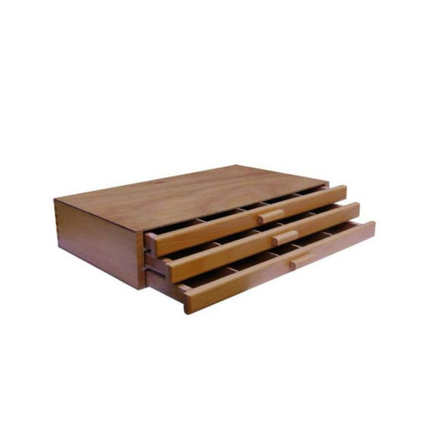 Caja Madera Haya para Pastel 3 Cajones