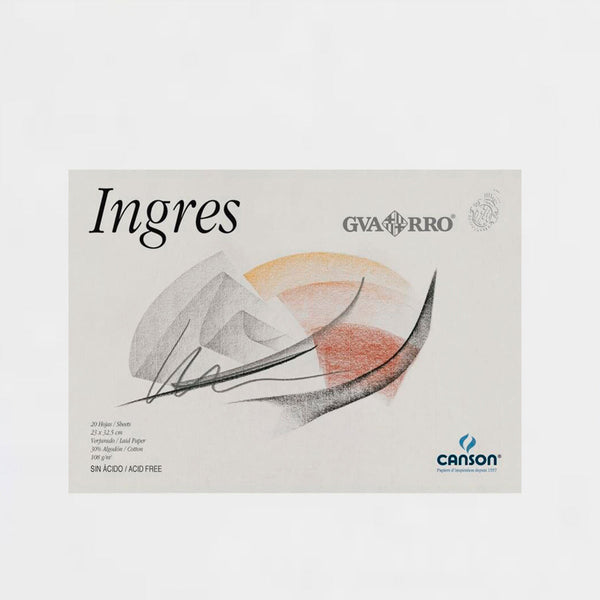 Bloc de Papel Ingres Verjurado 20H 23x32,5cm 108gr Guarro