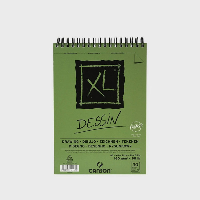 Bloc Dibujo Dessin XL Ligero 30h 160gr A5 Canson