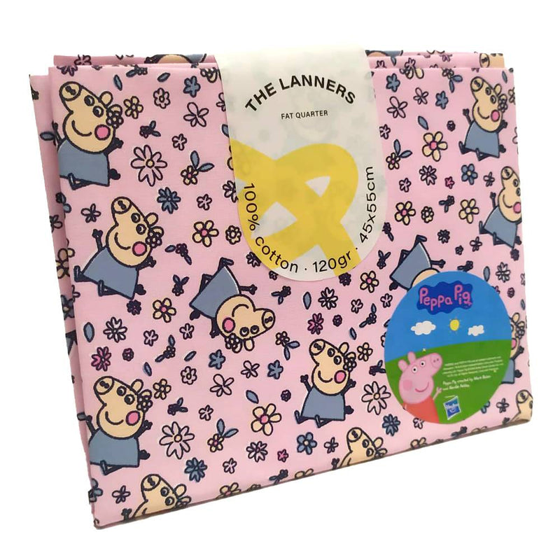 Fat Quarter Peppa Pig Rosa The Lanners (1)