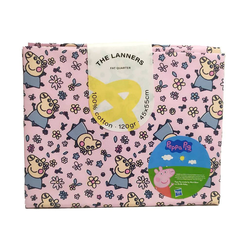 Fat Quarter Peppa Pig Rosa The Lanners