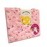 Fat Quarter Unicornios y Arcoiris Rosa The Lanners (1)