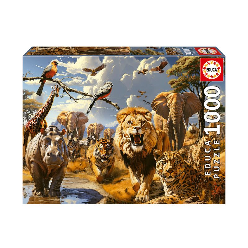 Puzzle 1000 Piezas Animales Salvajes Educa