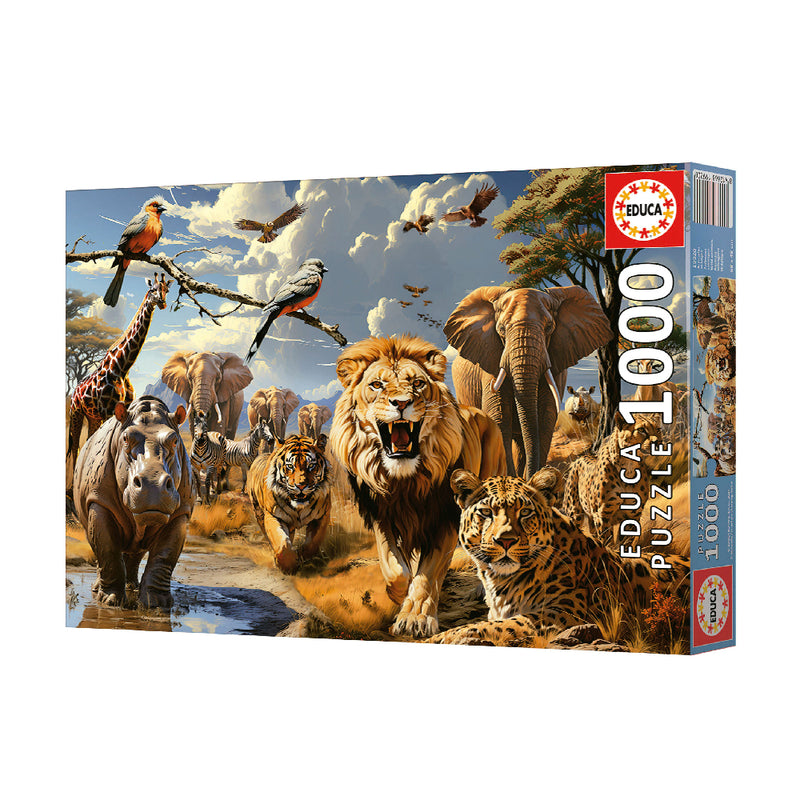 Puzzle 1000 Piezas Animales Salvajes Educa (1)