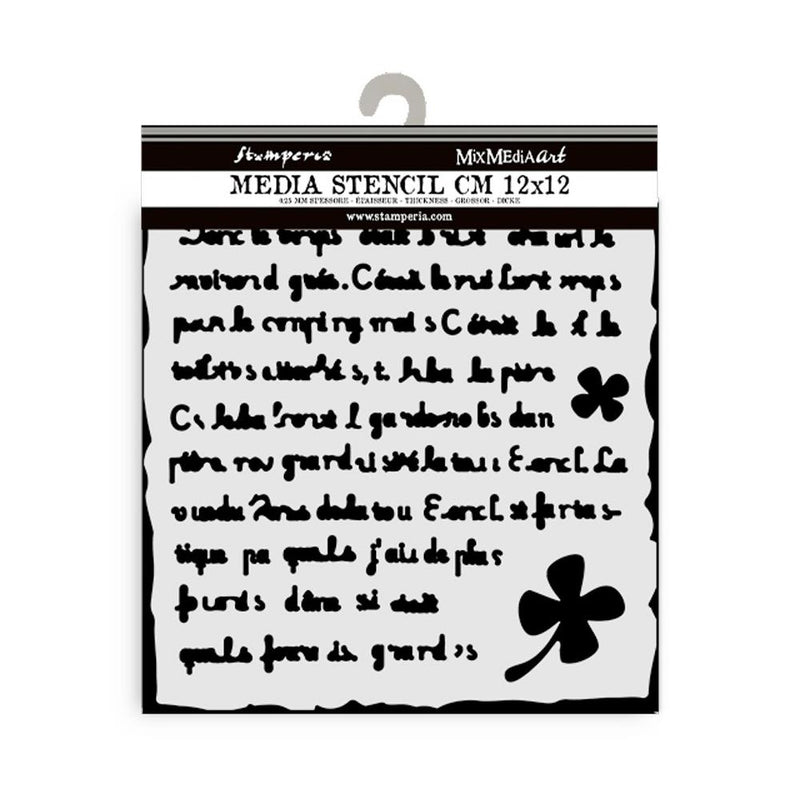 stencil plantilla stamperia manuscrito palabras irlandesas