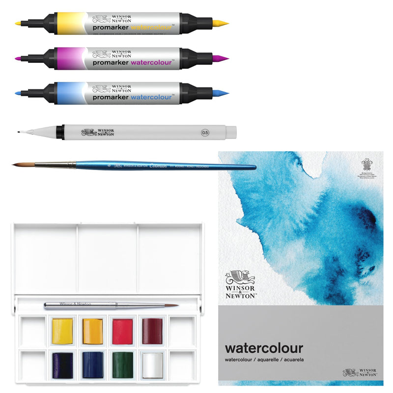 set de acuarelas profesionales winsor newton