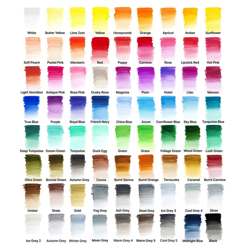 72 lapices de colores acuarelables profesionales winsor y newton 