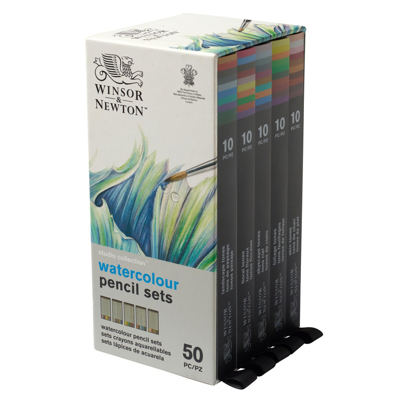 caja lápices acuarelables profesionales winsor newton