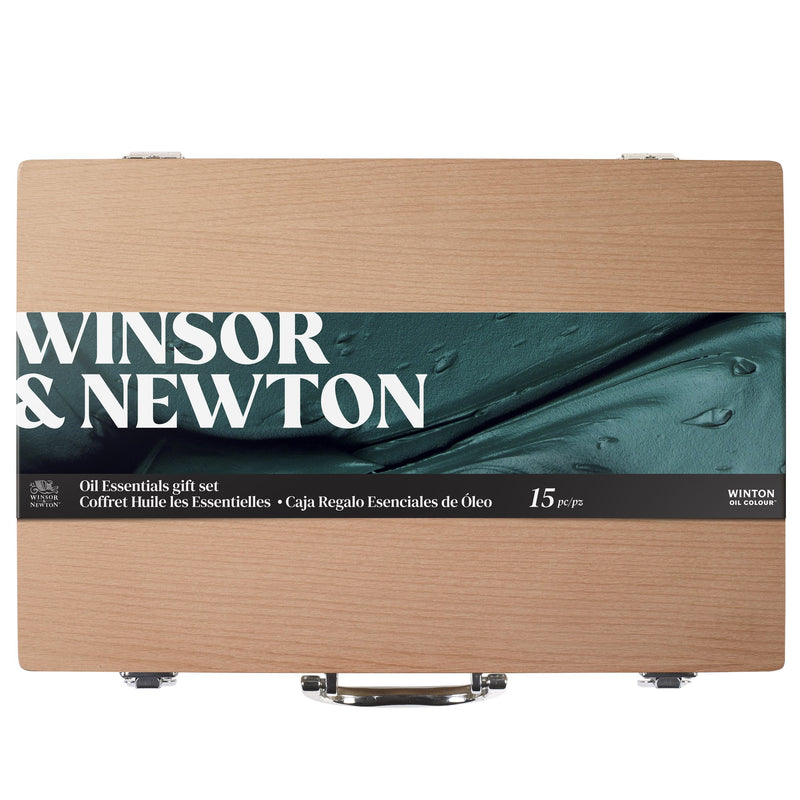 caja madera óleos winsor newton