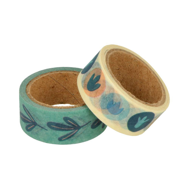 Washi Tape Huellas y Ramas Colección Dinos & Co (2)