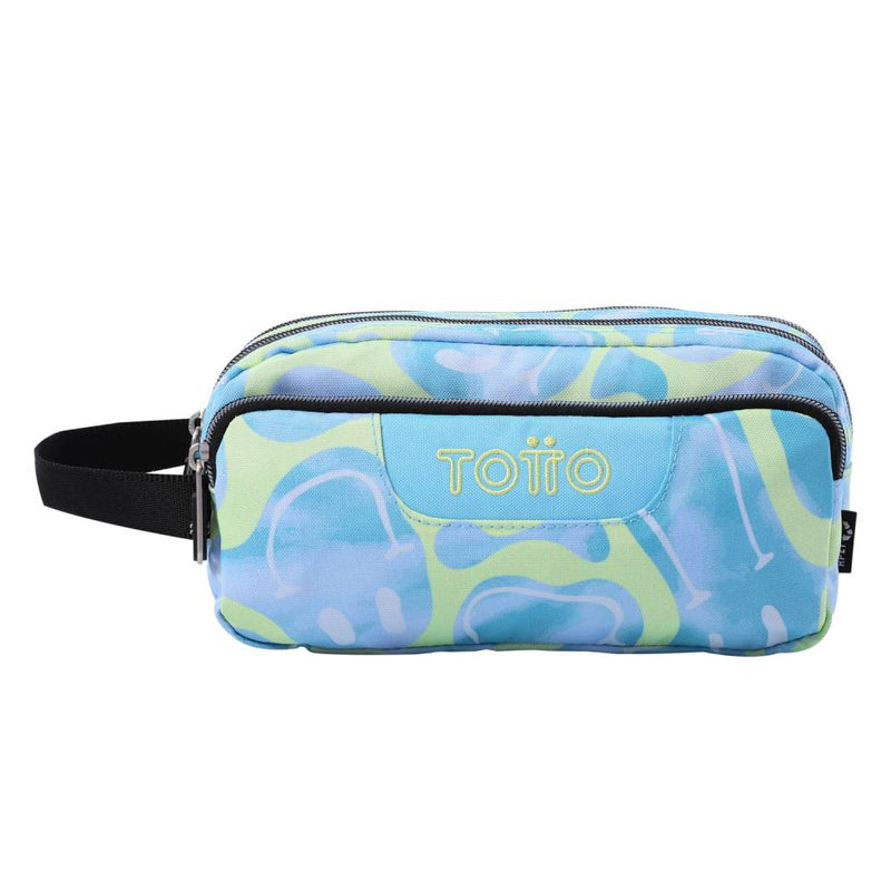 Estuche Escolar Totto Agapec Azul Happy Flow Smile