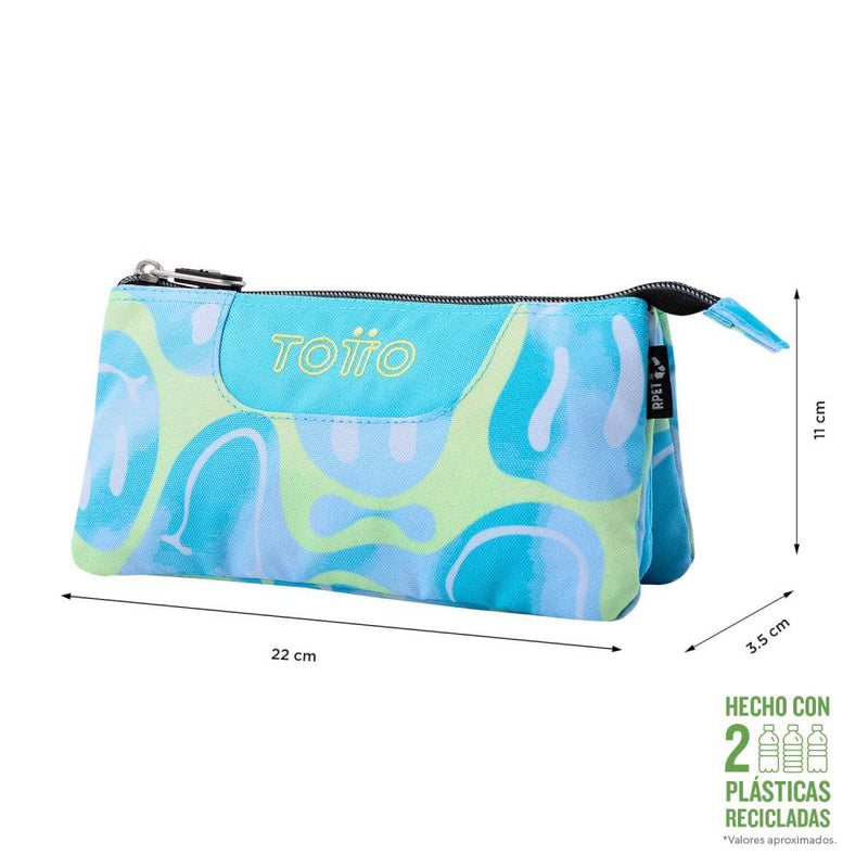 Estuche Escolar Totto Tablero Azul Happy Flow Smile (1)