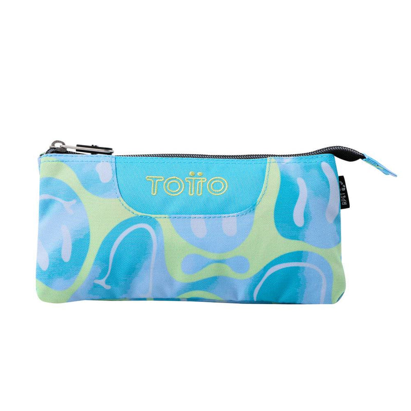 Estuche Escolar Totto Tablero Azul Happy Flow Smile