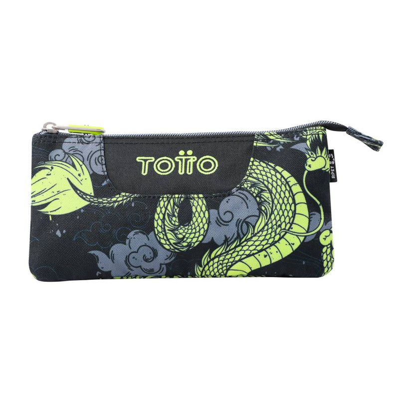 Estuche Escolar Totto Tablero Azul Dragony